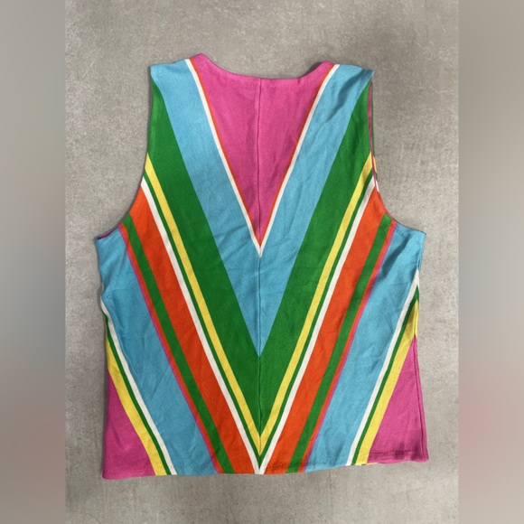 Ralph Lauren Sleeveless Multicolored Top L - Picture 9 of 11
